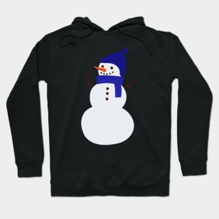 Snowman in Blue Hoodie